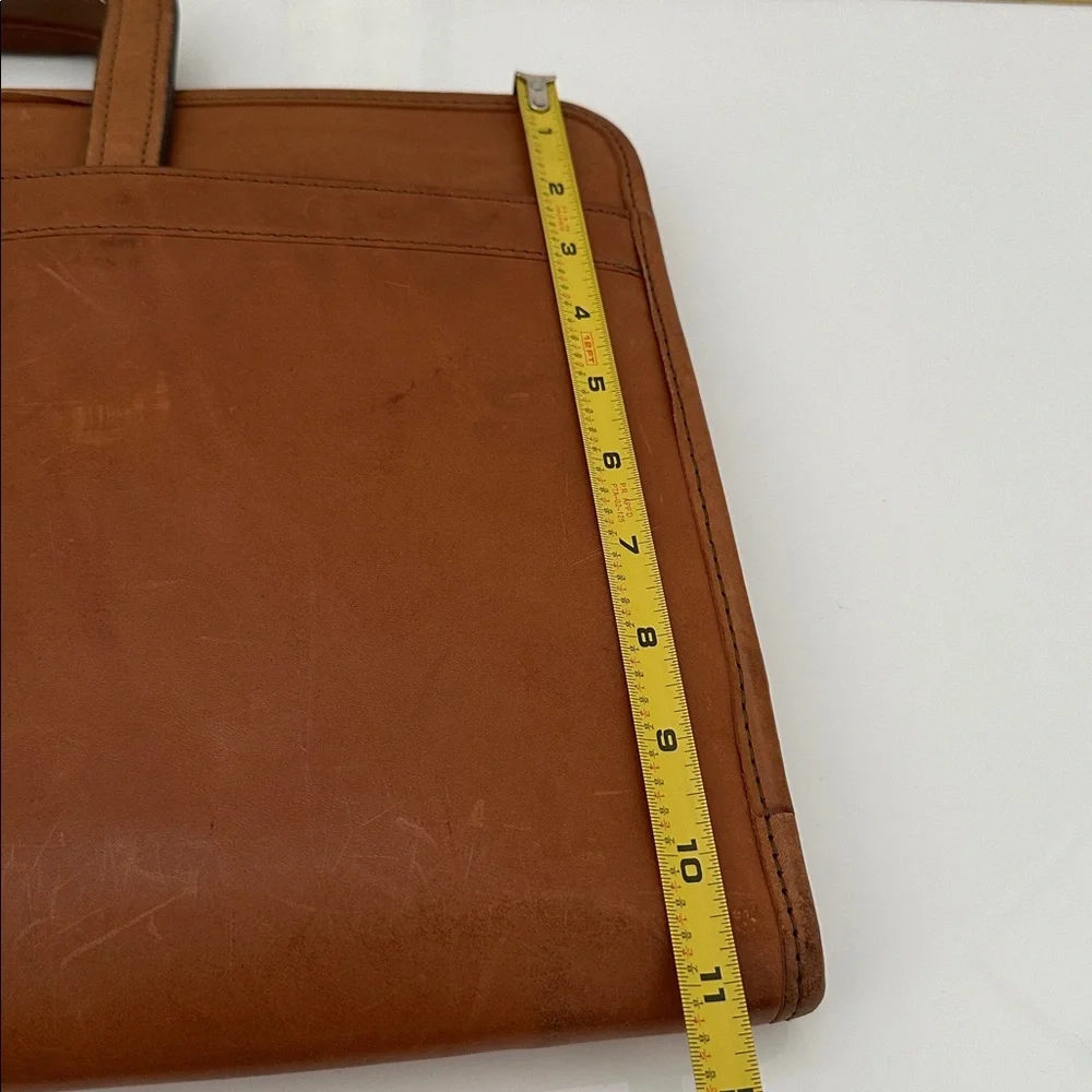 Hartmann Vintage Briefcase Document Case BeltingTan Leather Retractable Handles